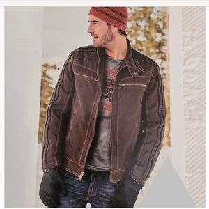 Sundance Men’s Moto Jacket, Small, EUC